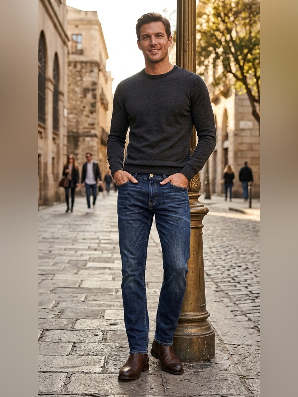 AG Adriano Goldschmied GUC
Everett Slim Straight Leg 98% cotton
2% poly 31 x 32